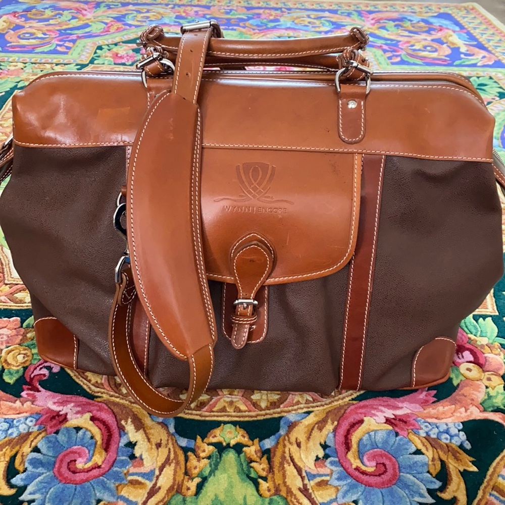 Authentic Mulholland Brother duffel bag in Hazel